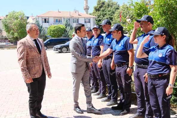 Dinar'da Kaymakam Uğuz'dan Başkan Topçu'ya İade-i Ziyaret