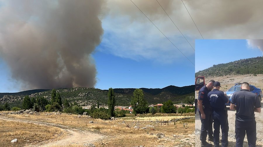 Afyonkarahisar'da Orman Yangınına Karşı Büyük Seferberlik