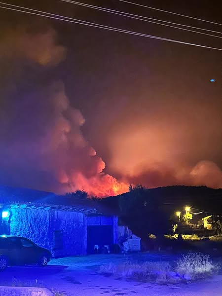 Afyonkarahisar Ekipleri Seyitgazi Yangınında Devrede