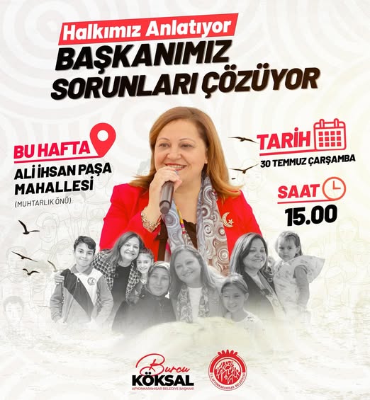 Afyonkarahisar'da Başkan'la Mahalle Buluşması