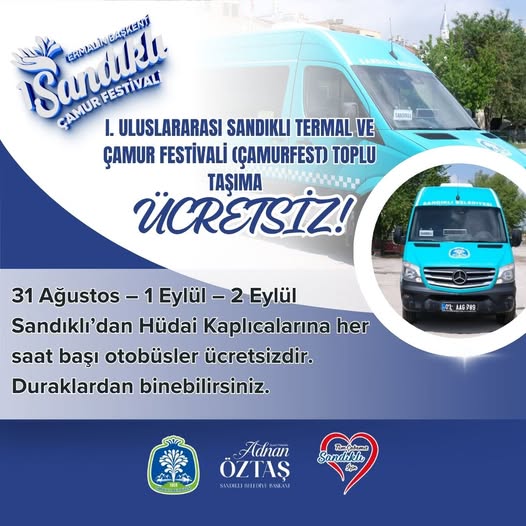 Sandıklı’dan Festival Ziyaretçilerine Ücretsiz Ulaşım İmkanı