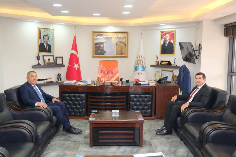 Bolvadin Belediye Başkanı Topçu'ya SGK İl Müdürü Çelikbaş'tan Ziyaret