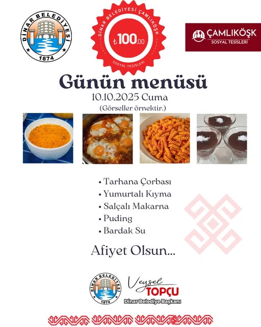 Bolvadin Belediyesi Çamlıköşk Sosyal Tesisleri'nde Ekonomik ve Lezzetli Öğle Yemeği