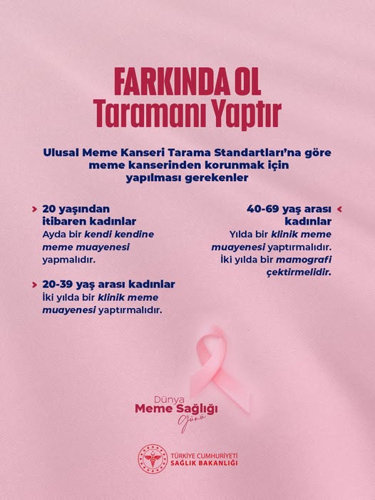 Afyonkarahisar'da Meme Kanseri Farkındalığı ve Ücretsiz Tarama Hizmetleri