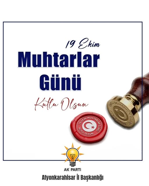 AK Parti Afyonkarahisar'dan Muhtarlara Anlamlı Mesaj