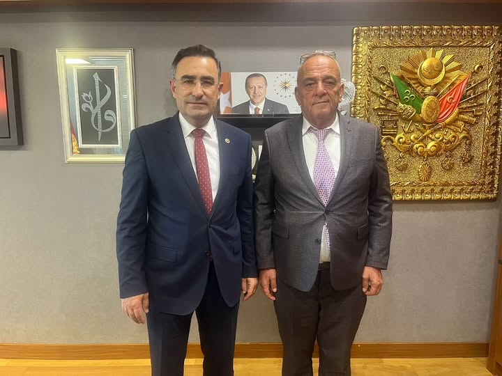 AK Partili Hasan Arslan ve Güney Belediye Başkanı Erol Karabacak Gazi Meclis'te Buluştu
