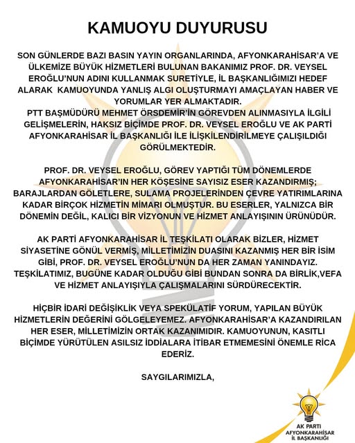 AK Partili Hasan Arslan'dan Yanlış Algı Açıklaması