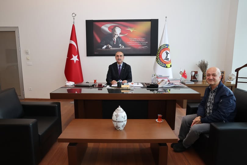 Matbaa Ustası Nuri Çetinkaya, AFTSO Meclis Başkanı'na Nezaket Ziyaretinde Bulundu