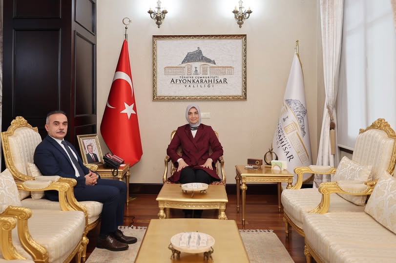 Afyonkarahisar Valisi Yiğitbaşı, Cumhuriyet Başsavcısı Patlak'ı Makamında Ağırladı